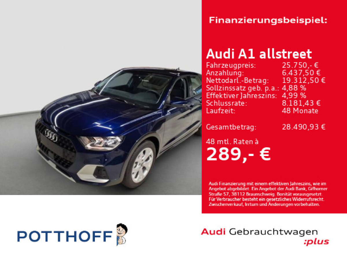Thumb 0: Audi A1 allstreet 30 TFSI SITZHZG KLIMA PDC LM17