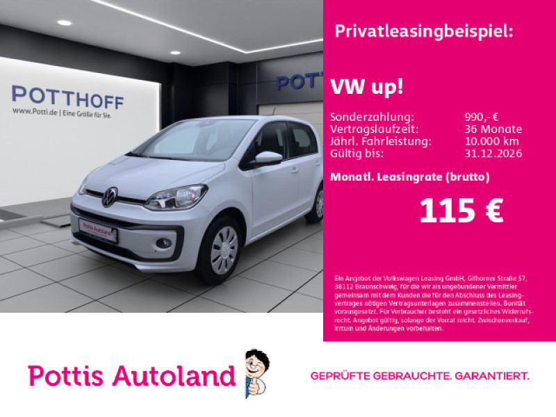 Bild 0: Volkswagen up! 1.0 MPI MOVE UP! KAMERA PDC SITZHZG DAB+
