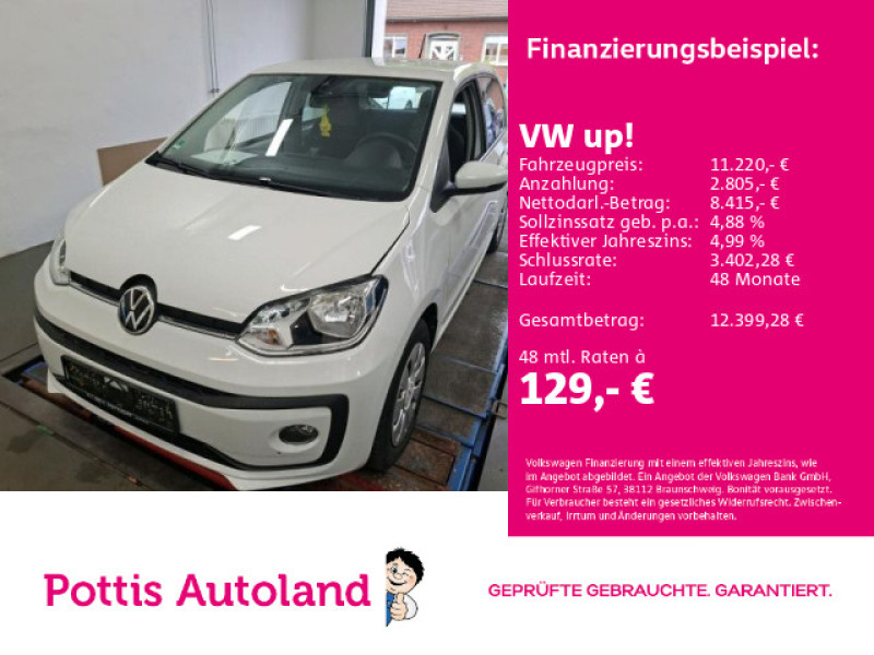 Bild 0: Volkswagen up! 1.0 MPI KAMERA KLIMA PDC SITZHZG