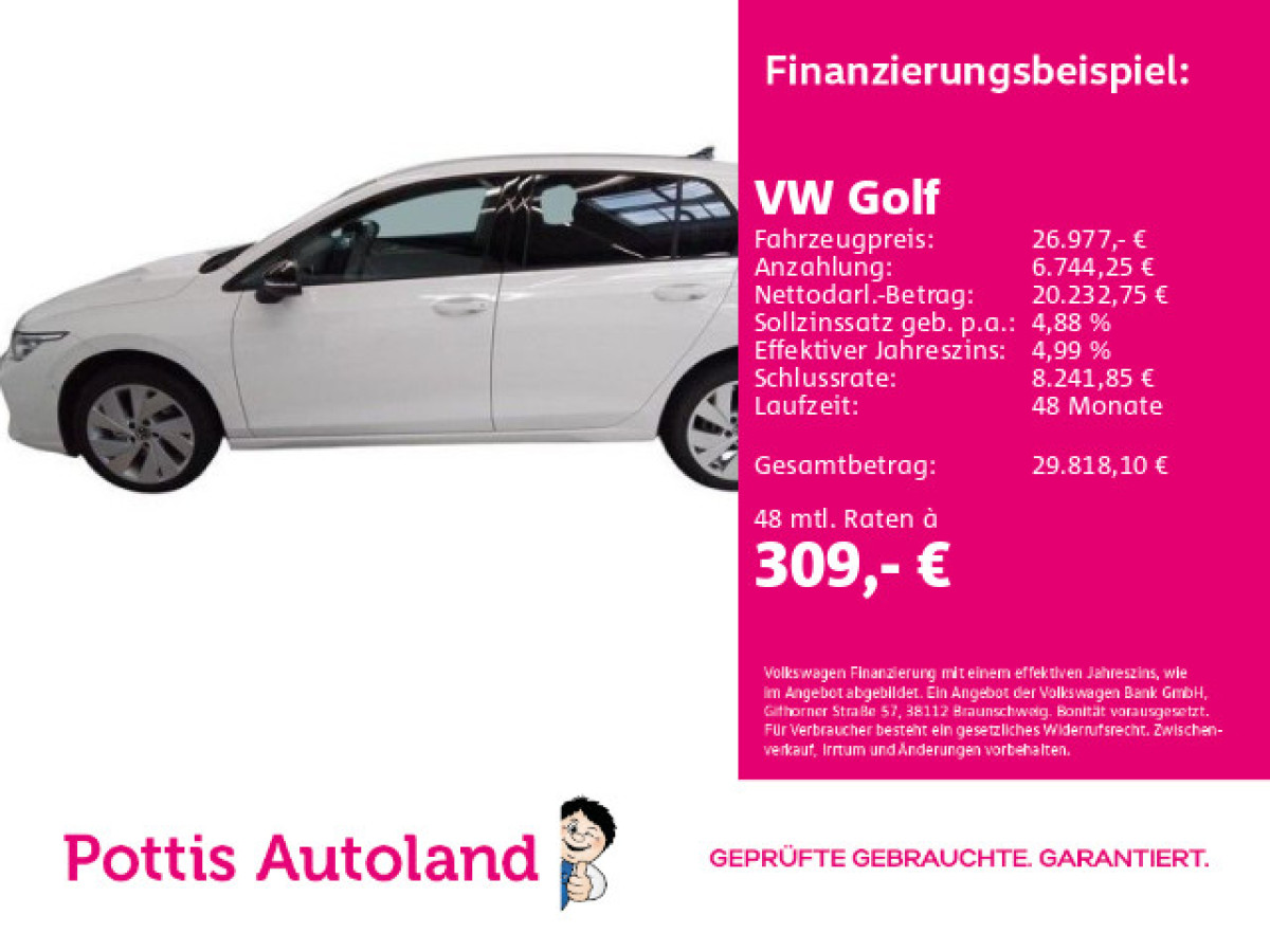 Thumb 0: Volkswagen Golf 1.5 eTSI DSG ENERGY NAVI KAMERA SITZHZG PDC