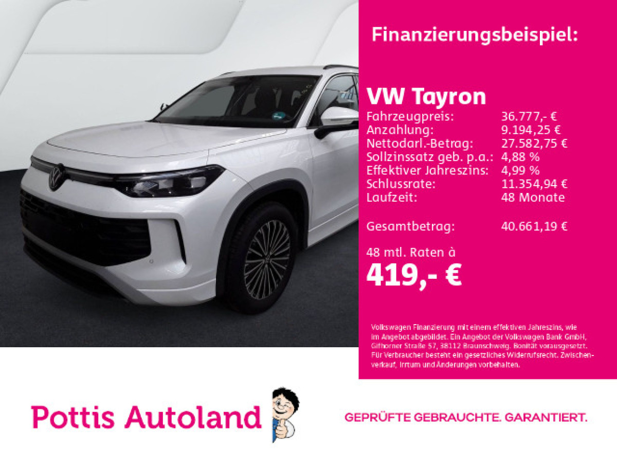Thumb 0: Volkswagen Tayron 1.5 eTSI DSG LIFE AHK NAVI KAMERA SITZHZG