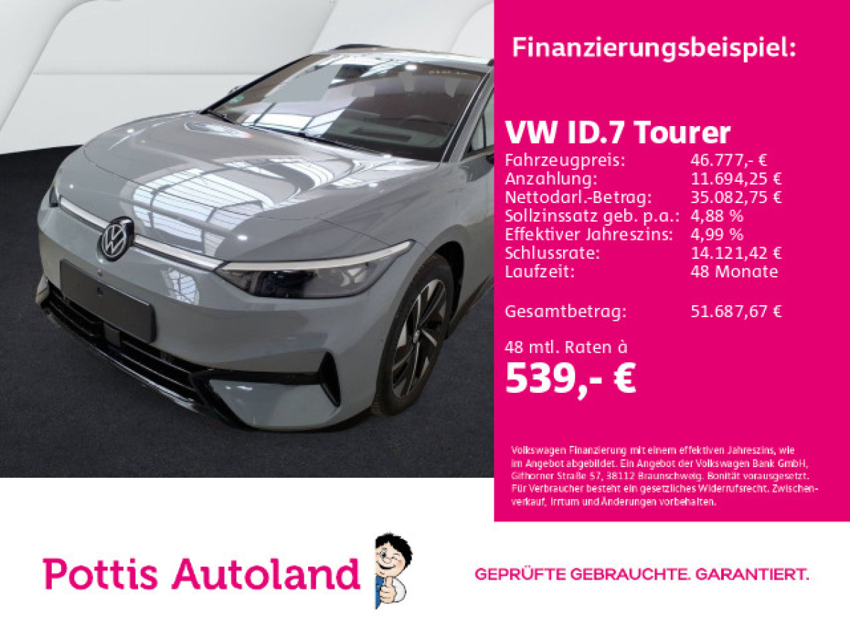 Thumb 0: Volkswagen ID.7 Tourer PRO NAVI AHK KAMERA SITZHZG PDC