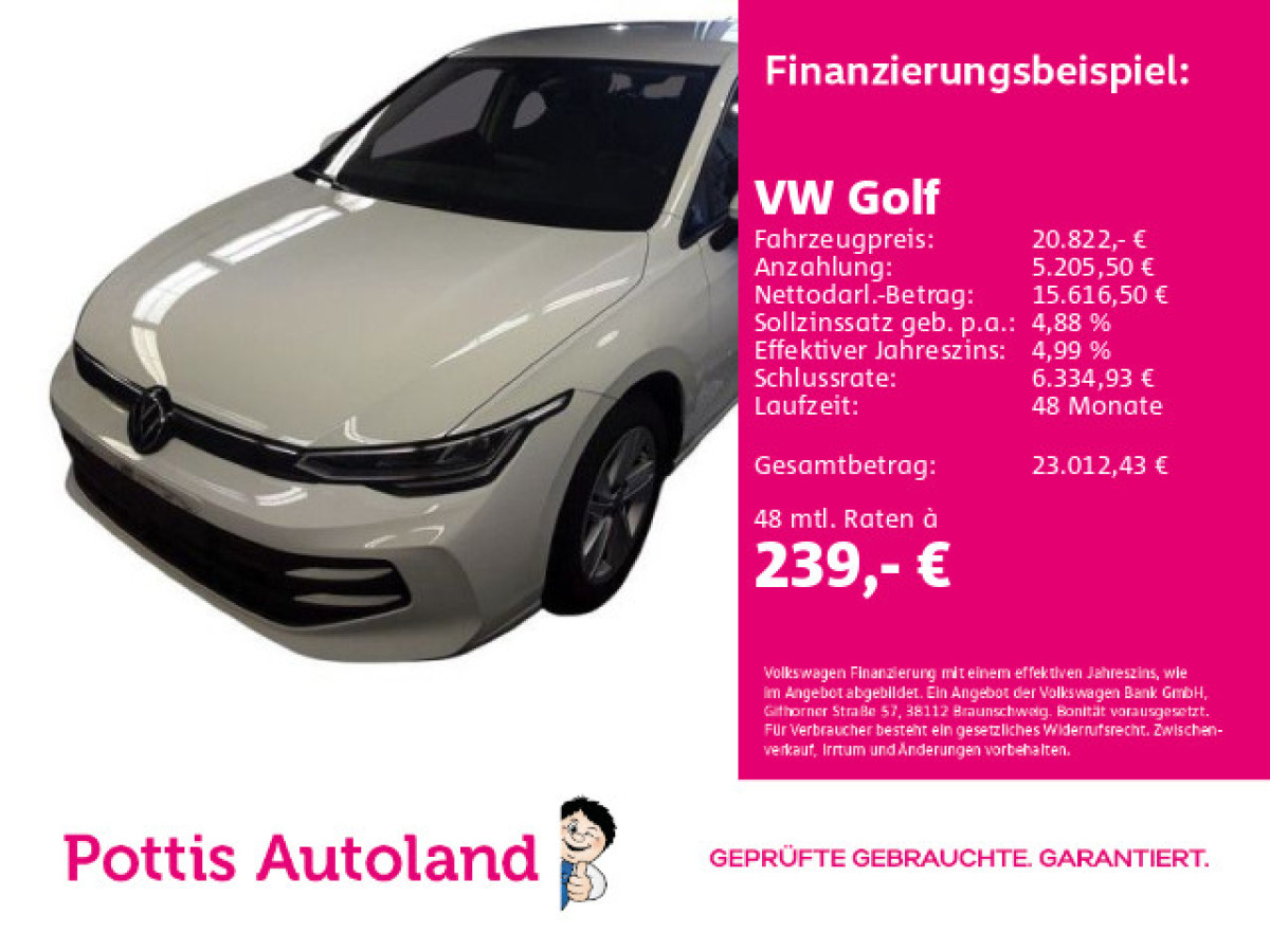 Thumb 0: Volkswagen Golf 1.5 TSI LIFE PDC SITZHZG LED KLIMA