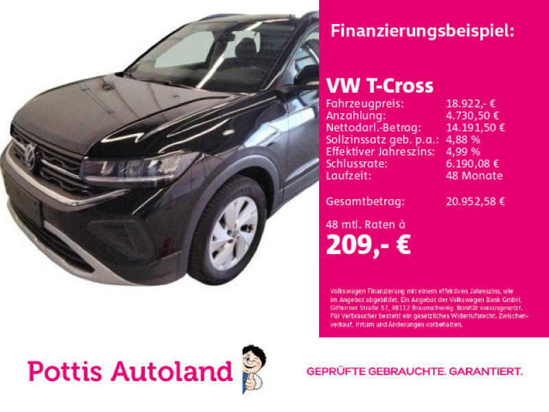Bild 0: Volkswagen T-Cross 1.0 TSI LIFE NAVI KAMERA KLIMA PDC
