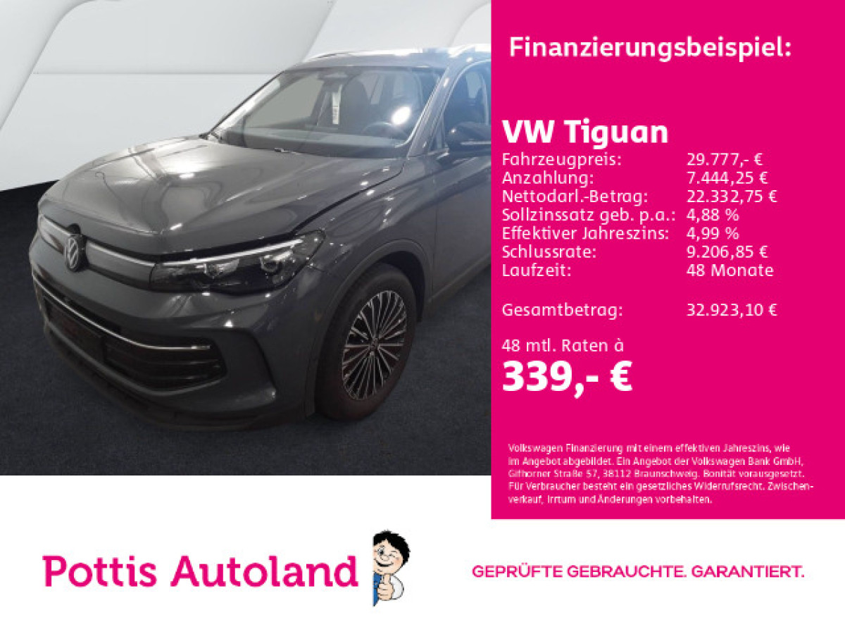 Thumb 0: Volkswagen Tiguan 1.5 eTSI DSG GOAL NAVI AHK KAMERA KLIMA