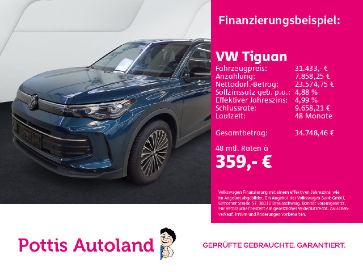 Thumb 0: Volkswagen Tiguan 1.5 eTSI DSG GOAL NAVI AHK KAMERA KLIMA