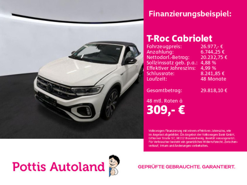 Bild 0: Volkswagen T-Roc Cabriolet 1.5 TSI DSG R-LINE IQ.LIGHT NAVI PDC SITZHZG
