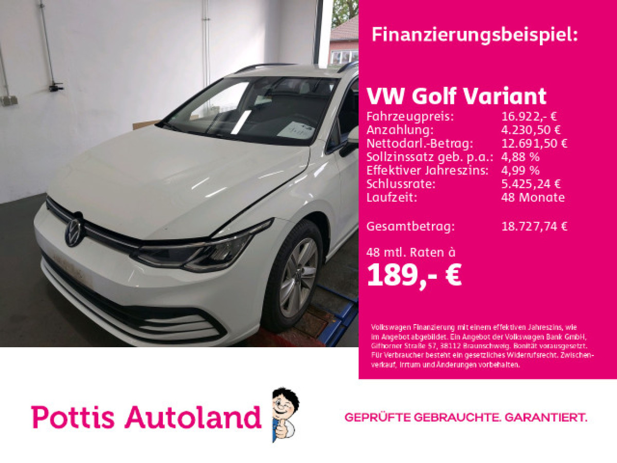 Thumb 0: Volkswagen Golf Variant 2.0 TDI DSG LIFE NAVI KAMERA SITZHZG LED