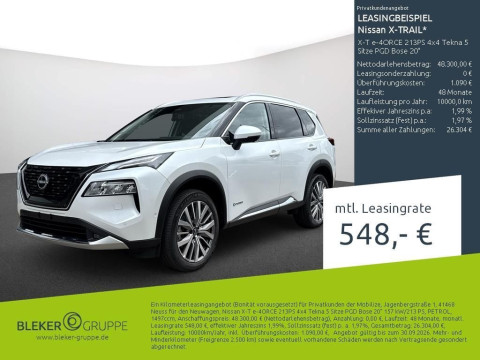 Automodell: X-Trail in der Farbe weiß
