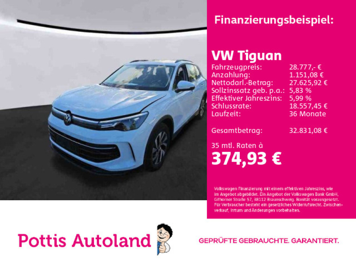 Thumb 0: Volkswagen Tiguan 2.0 TDI DSG LIFE PANO AHK NAVI HuD
