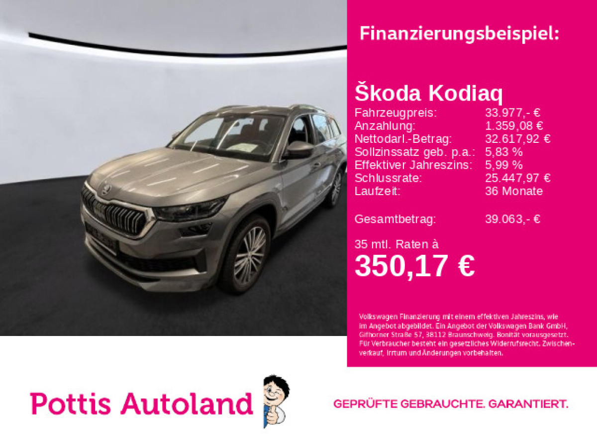 Thumb 0: Škoda Kodiaq 2.0 TDI DSG 4x4 L&K AHK NAVI KAMERA SITZHZG