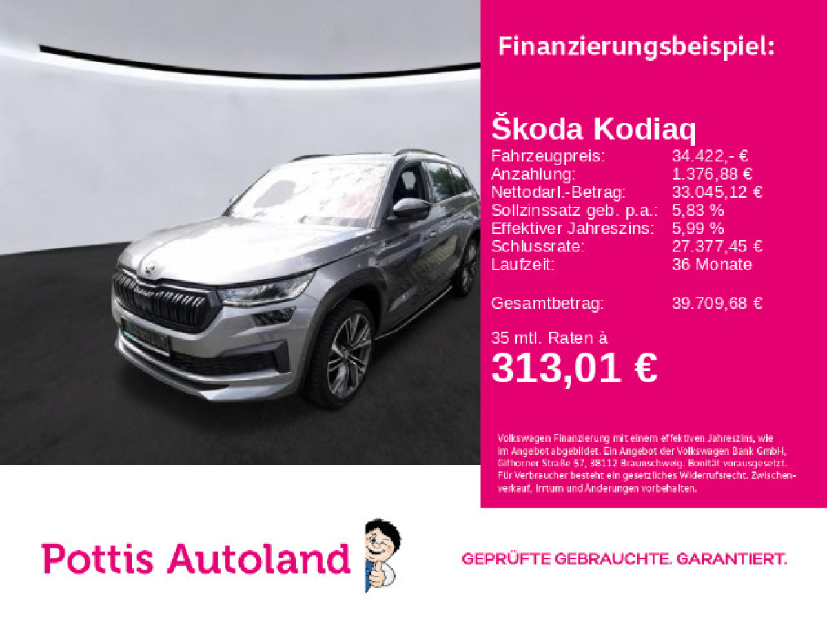 Thumb 0: Škoda Kodiaq 2.0 TDI DSG 4x4 SPORTLINE STDHZG PANO AHK NAVI