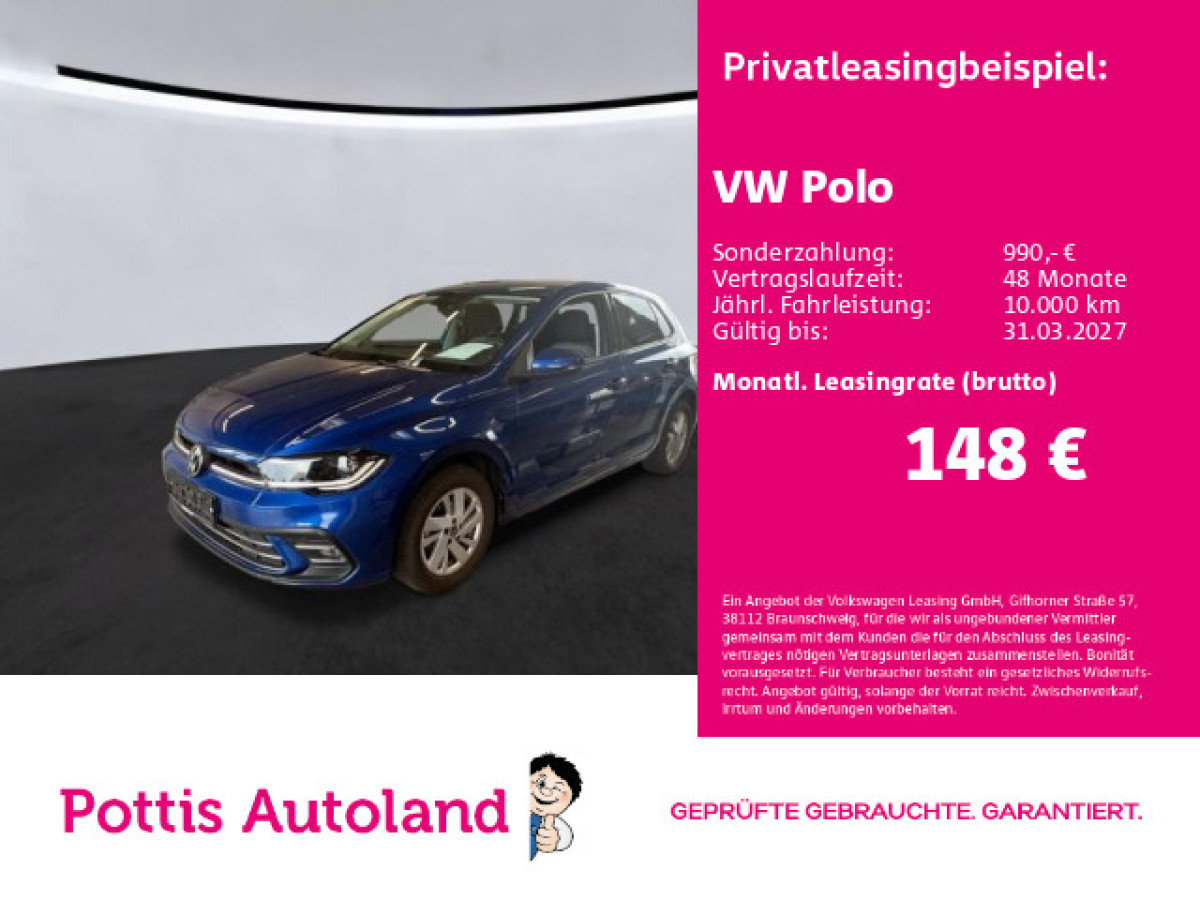 Thumb 0: Volkswagen Polo 1.0 TSI STYLE PDC SITZHZG LED KLIMA