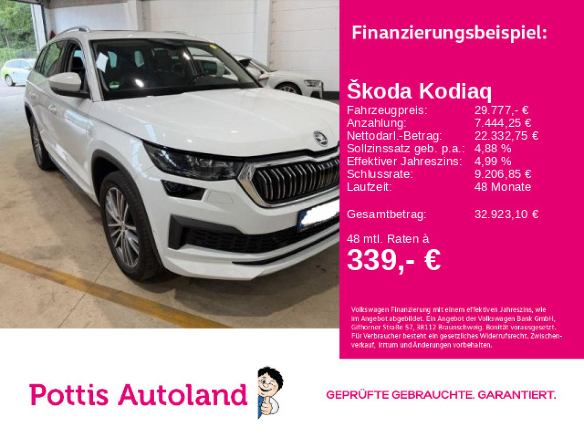 Thumb 0: Škoda Kodiaq 2.0 TDI DSG L&K PANO AHK NAVI SITZHZG