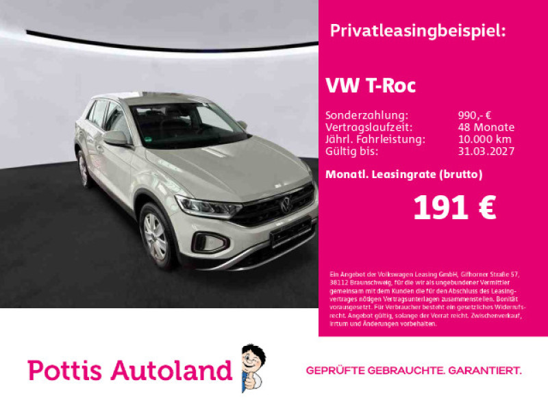 Bild 0: Volkswagen T-Roc 1.0 TSI PDC SITZHZG KLIMA LED DAB+