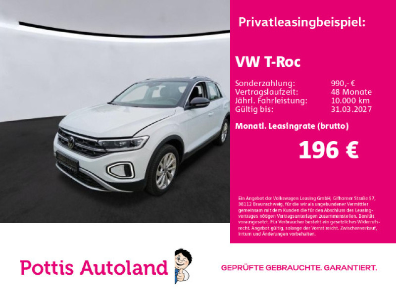 Bild 0: Volkswagen T-Roc 1.5 TSI DSG STYLE NAVI AHK PANO KAMERA