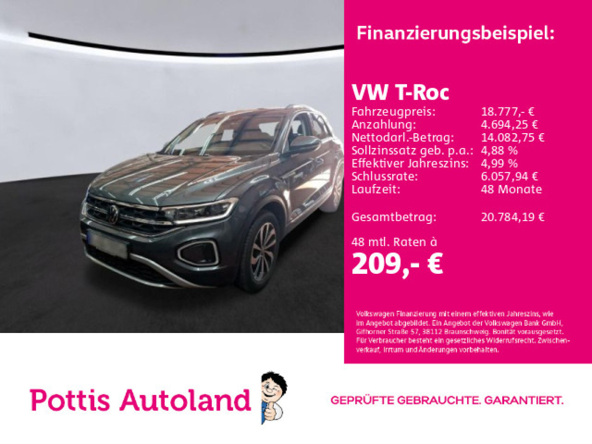 Thumb 0: Volkswagen T-Roc 1.0 TSI STYLE NAVI KAMERA KLIMA SHZG