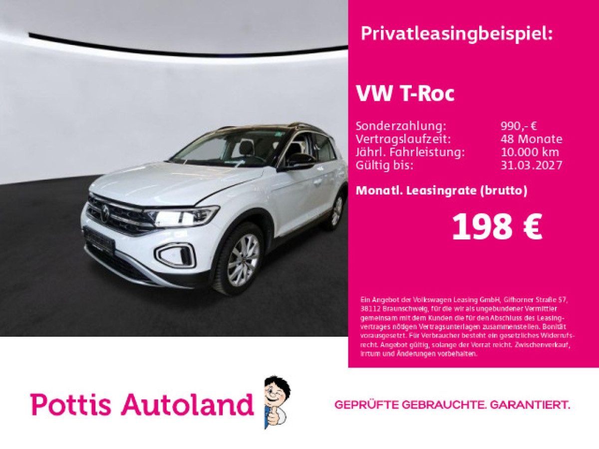 Thumb 0: Volkswagen T-Roc 1.5 TSI DSG STYLE PANO NAVI SITZHZG PDC