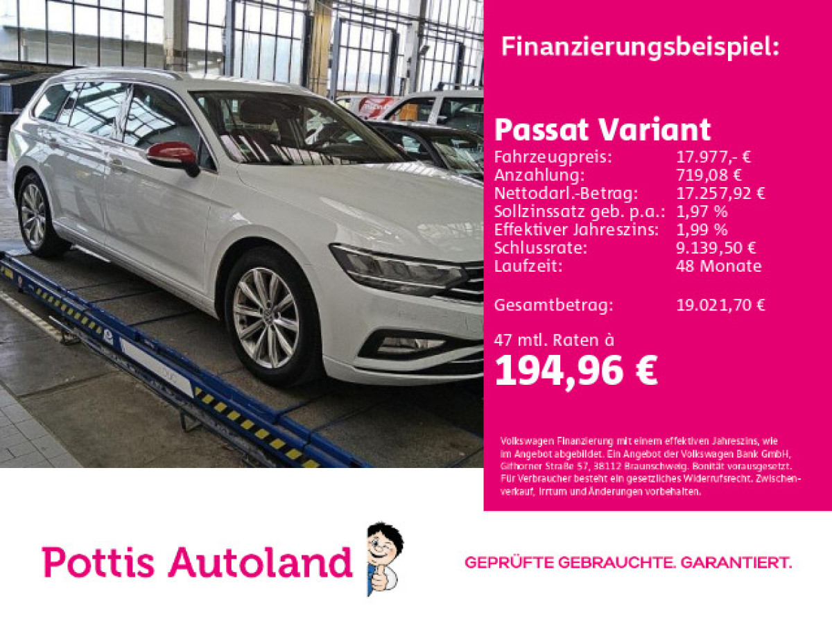 Thumb 0: Volkswagen Passat Variant 2.0 TDI BUSINESS NAVI AHK KAMERA PDC