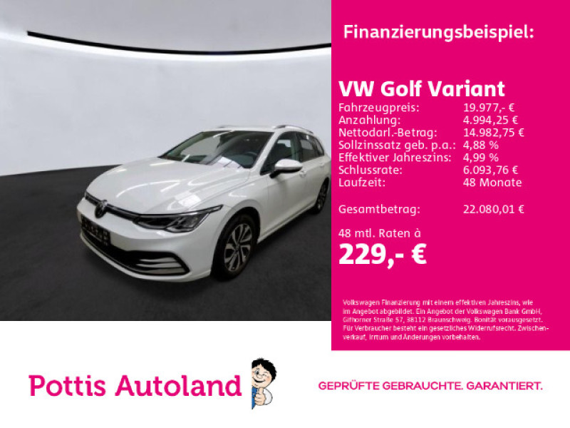 Bild 0: Volkswagen Golf Variant 1.0 eTSI DSG ACTIVE NAVI KLIMA PDC SHZG