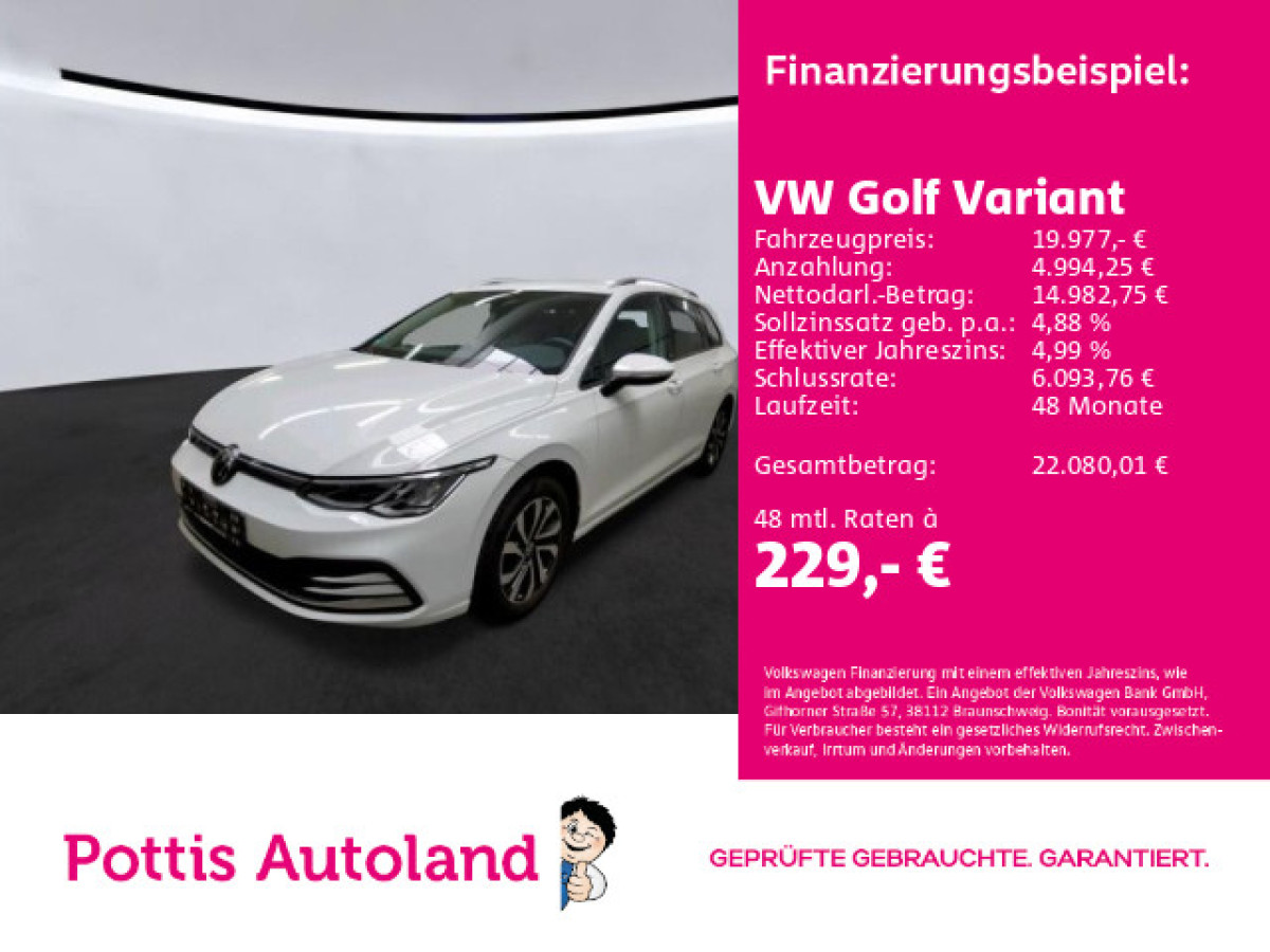 Thumb 0: Volkswagen Golf Variant 1.0 eTSI DSG ACTIVE NAVI KLIMA PDC SHZG