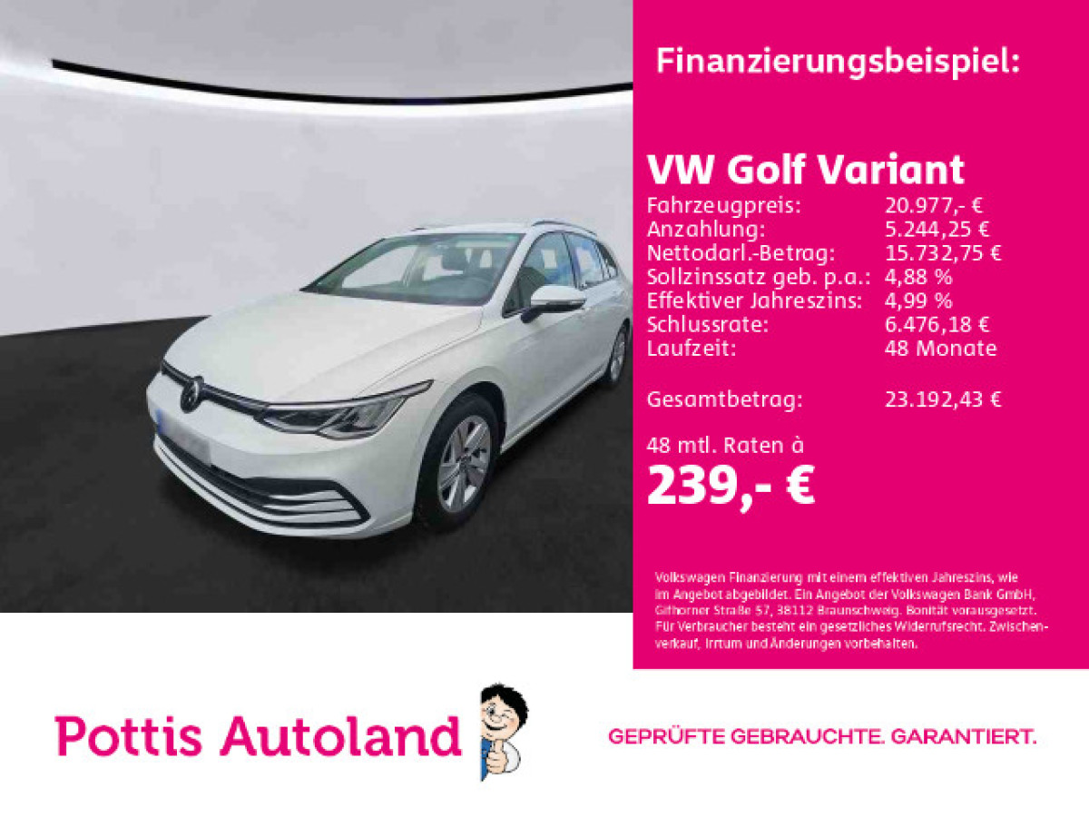 Thumb 0: Volkswagen Golf Variant 1.5 eTSI DSG LIFE NAVI AHK KAMERA KLIMA