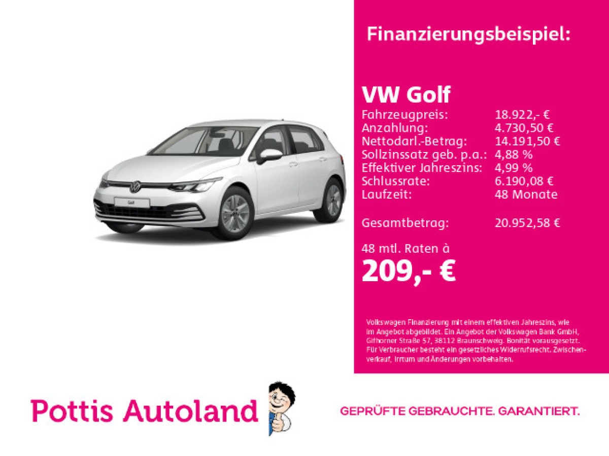 Thumb 0: Volkswagen Golf 1.5 TSI LIFE KLIMA PDC LED LM16 DAB+