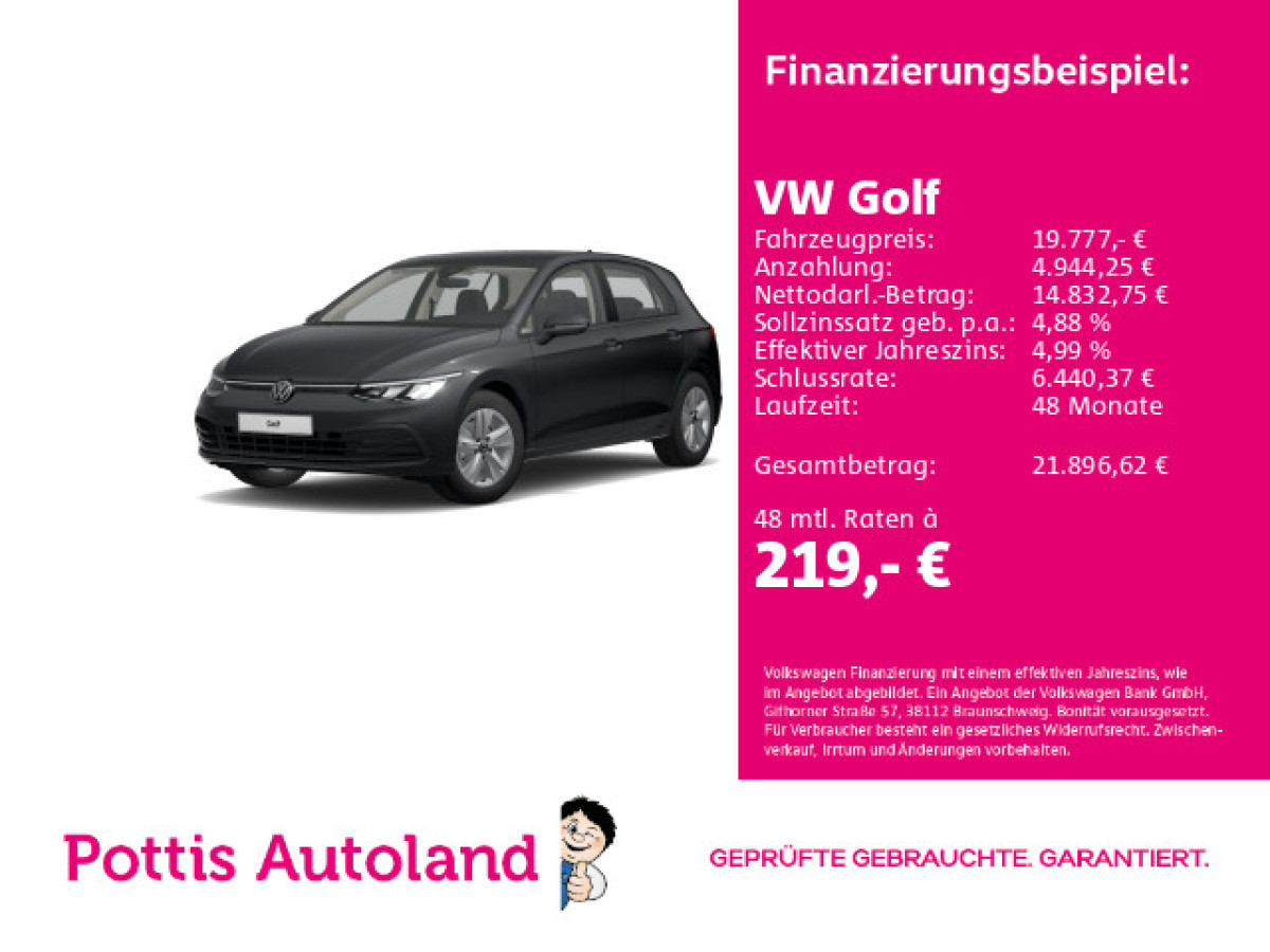 Thumb 0: Volkswagen Golf 1.5 eTSI DSG LIFE AHK SITZHZG PDC LED