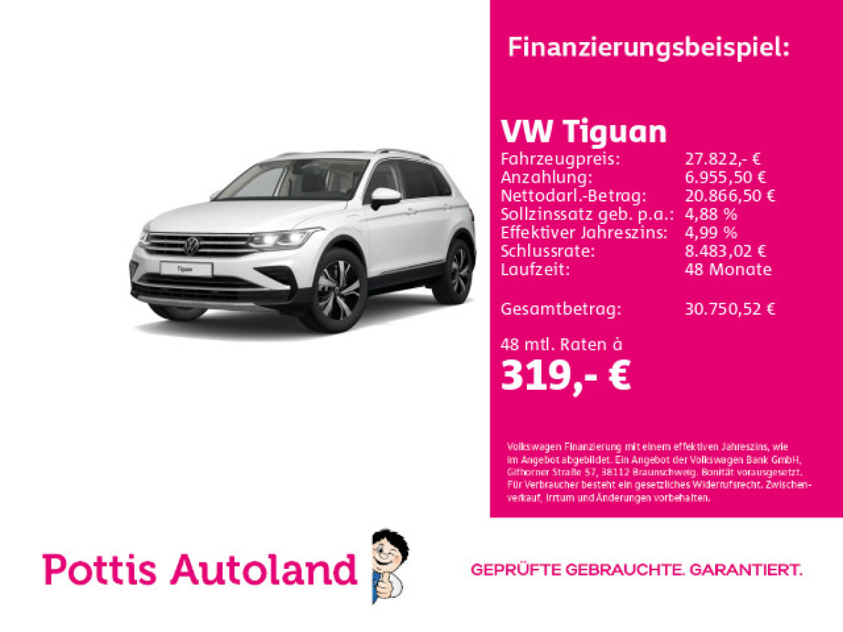 Thumb 0: Volkswagen Tiguan 1.4 TSI eHybrid DSG ELEGANCE PANO AHK KAMERA NAVI