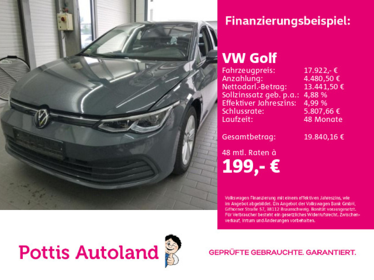 Thumb 0: Volkswagen Golf 1.5 TSI LIFE NAVI KAMERA KLIMA PDC SHZG