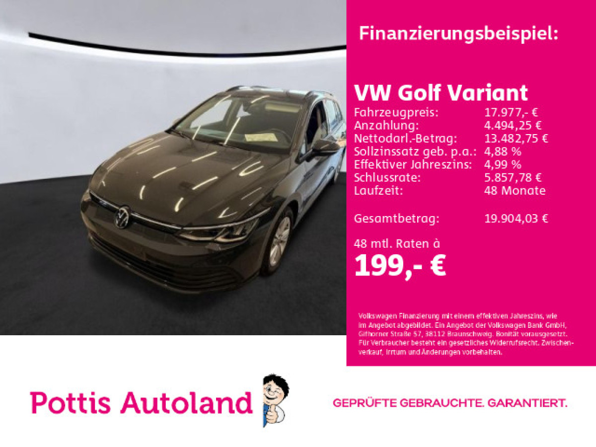 Thumb 0: Volkswagen Golf Variant 1.0 TSI LIFE AHK KLIMA PDC SHZG