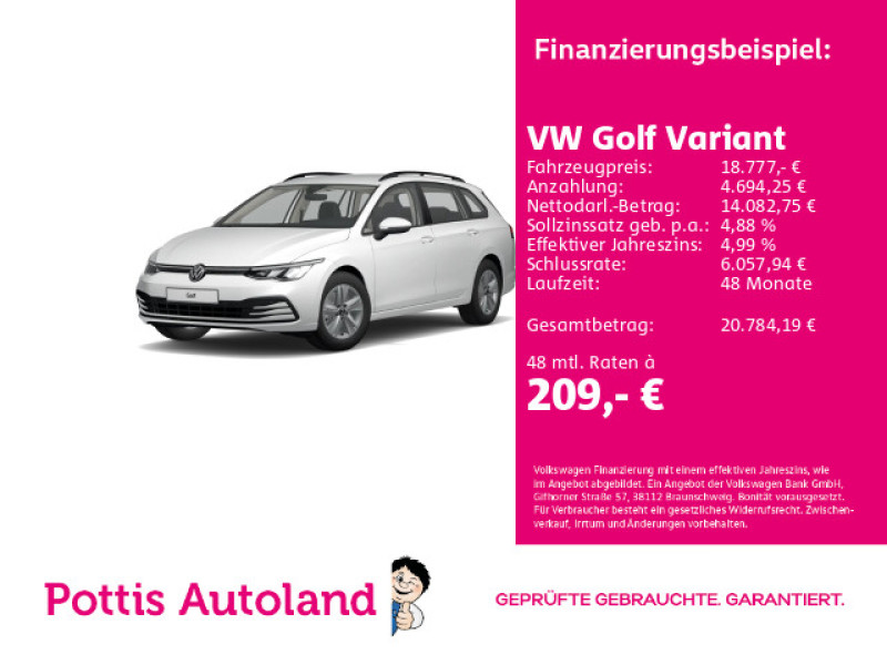 Bild 0: Volkswagen Golf Variant 2.0 TDI LIFE NAVI KLIMA LED PDC SHZG