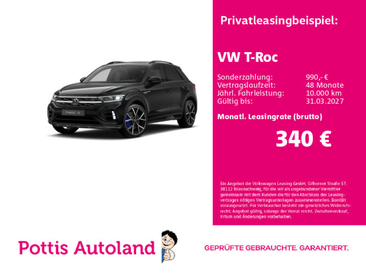 Thumb 0: Volkswagen T-Roc R PANO AHK NAVI KAMERA SITZHZG