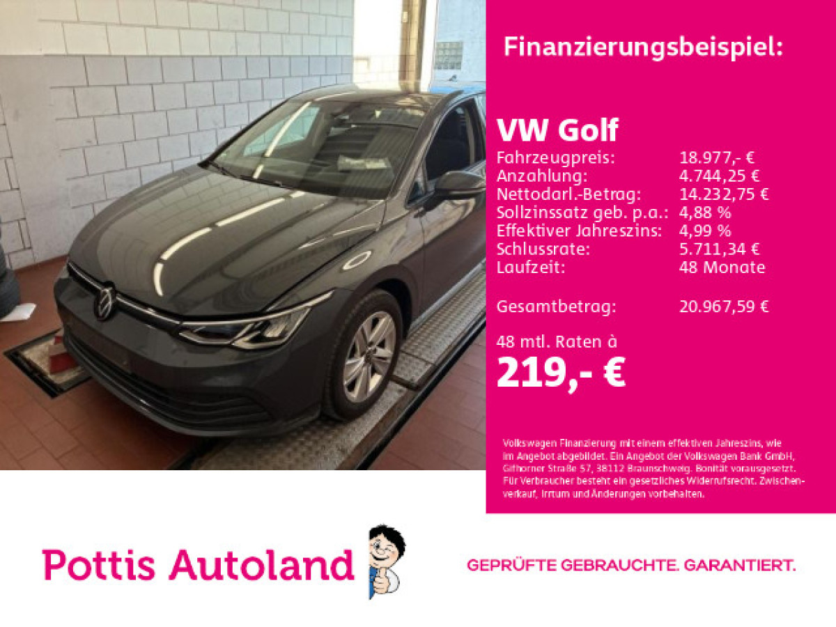 Thumb 0: Volkswagen Golf 2.0 TDI DSG LIFE NAVI KAMERA KLIMA ACC