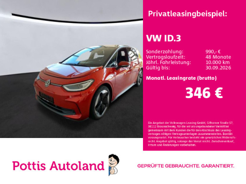 Bild 0: Volkswagen ID.3 Pro S NAVI KAMERA IQ.LIGHT SITZHZG
