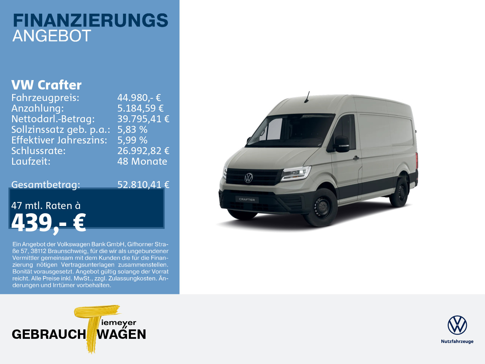 Volkswagen Crafter Kasten 35 Volkswagen Crafter Kasten 35