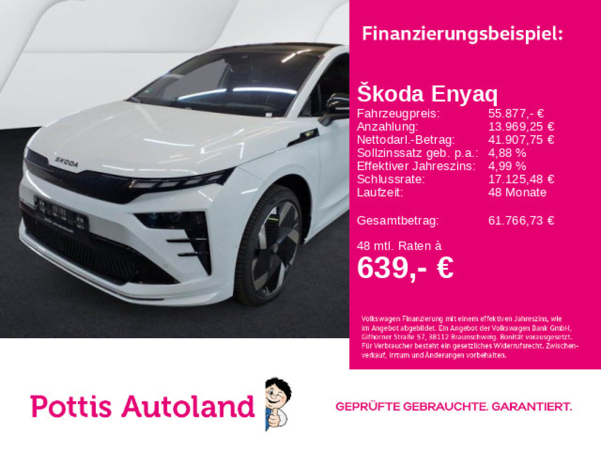Thumb 0: Škoda Enyaq 85 Coupé RS SUITE PANO AHK KAMERA NAVI HuD