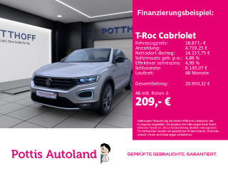 Volkswagen T-Roc Cabriolet 1.0 TSI ACTIVE STDHZG NAVI SITZHZG PDC