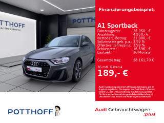 Audi A1 Sportback 25 TFSI S LINE VIRTUAL SITZHZG PDC KLIMA