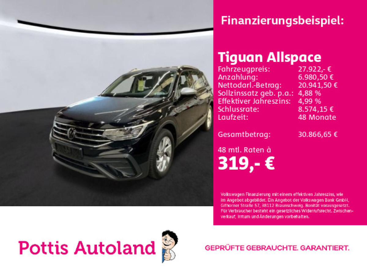Thumb 0: Volkswagen Tiguan Allspace 1.5 TSI DSG LIFE NAVI AHK KLIMA SHZG