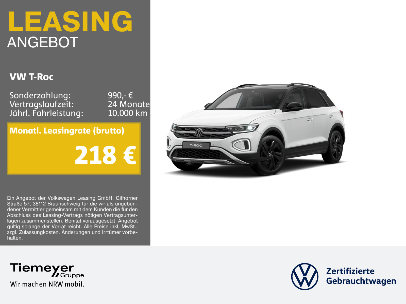 Volkswagen T-Roc 1.0 TSI Volkswagen T-Roc 1.0 TSI