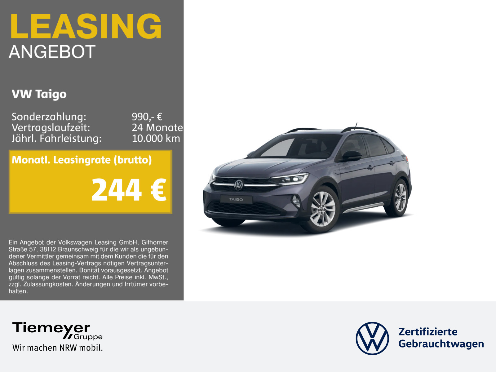 Volkswagen Taigo 1.5 TSI Volkswagen Taigo 1.5 TSI