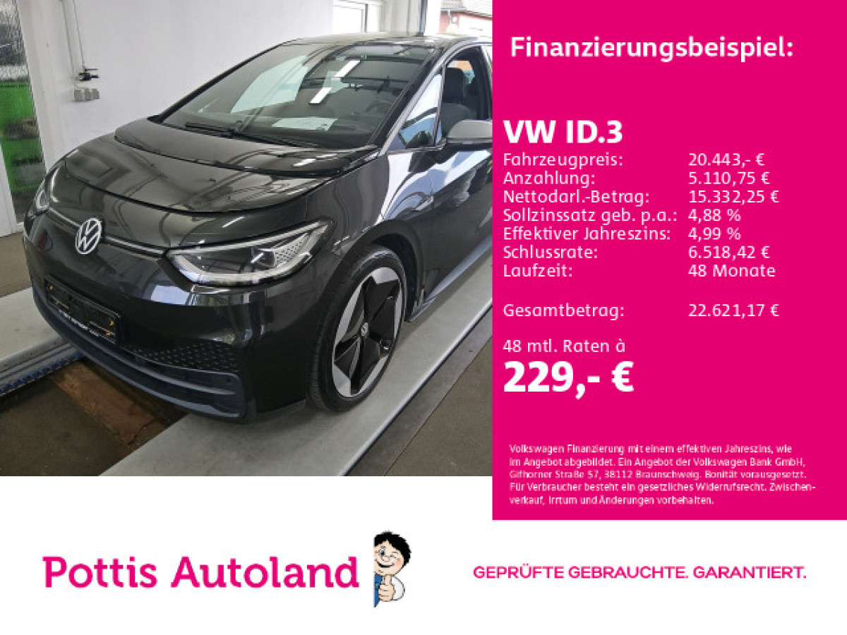 Thumb 0: Volkswagen ID.3 PRO PERFORMANCE 1ST MAX PANO NAVI KAMERA
