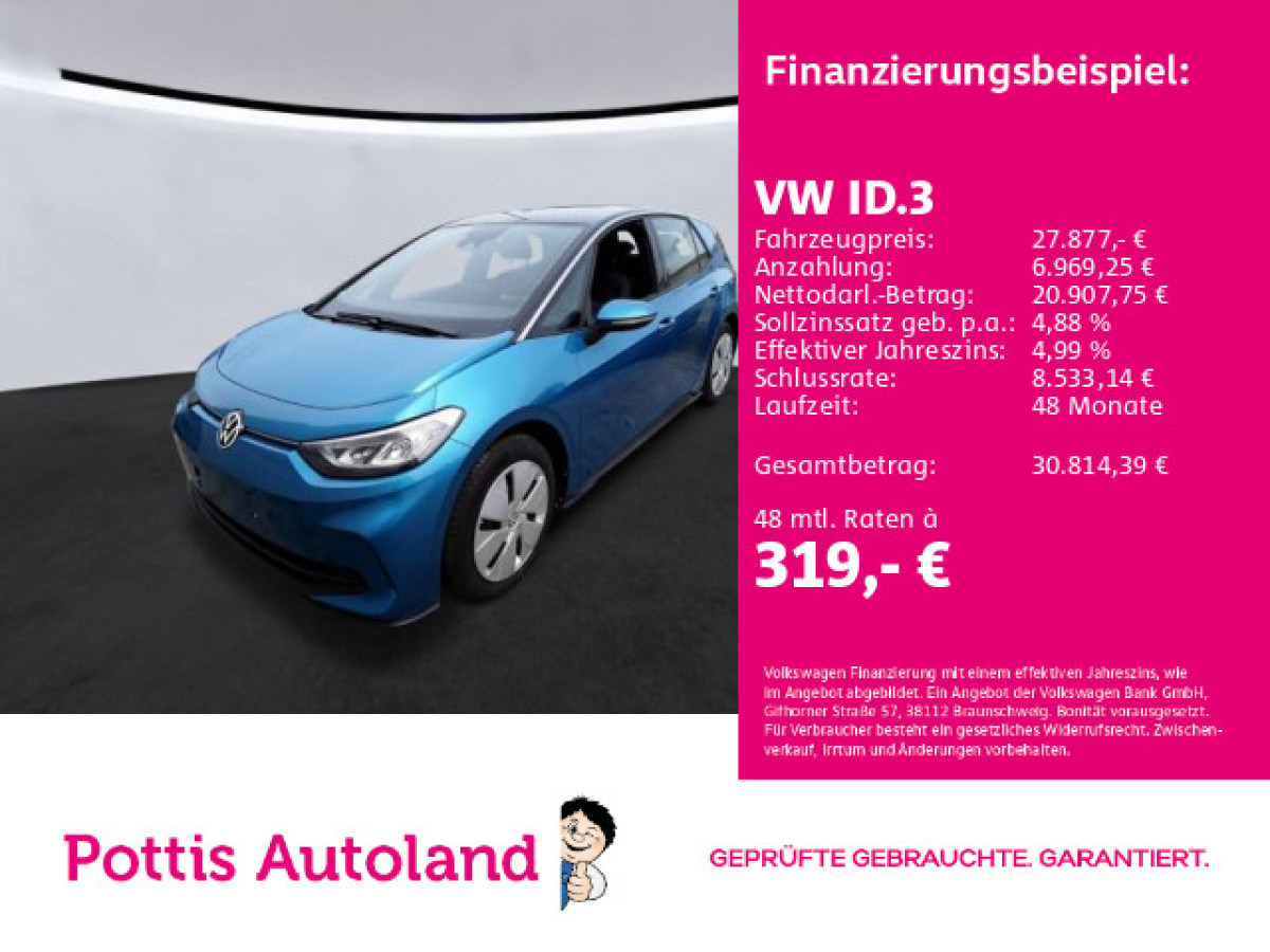 Thumb 0: Volkswagen ID.3 PRO NAVI KLIMA PDC SHZG LED