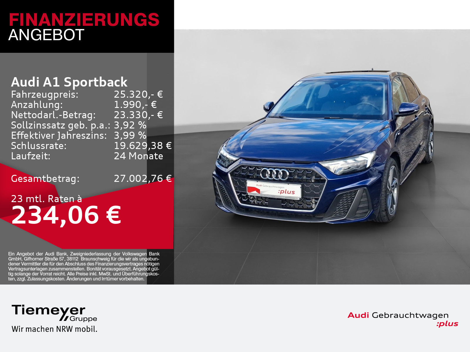 Audi A1 Sportback 25 Audi A1 Sportback 25