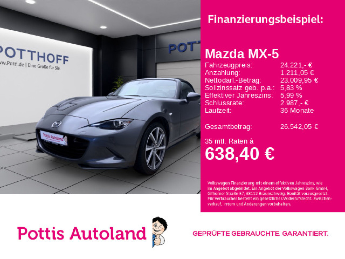 Thumb 0: Mazda MX-5 SIGNATURE NAVI KAMERA SITZHZG KLIMA PDC