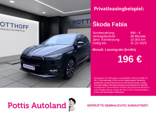 Škoda Fabia 1.0 TSI DSG MONTE CARLO SITZHZG KAMERA PDC LED