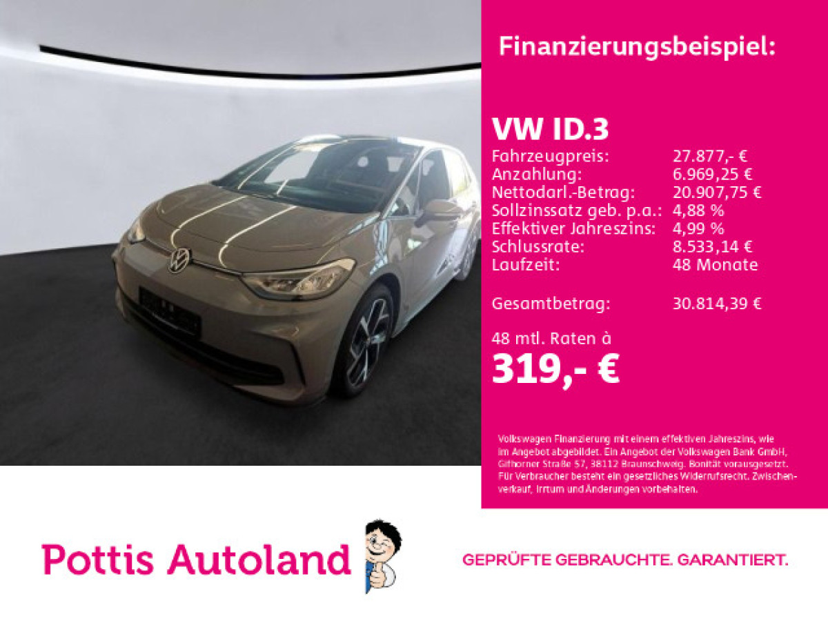Thumb 0: Volkswagen ID.3 PRO MOVE NAVI KAMERA SITZHZG PDC LED