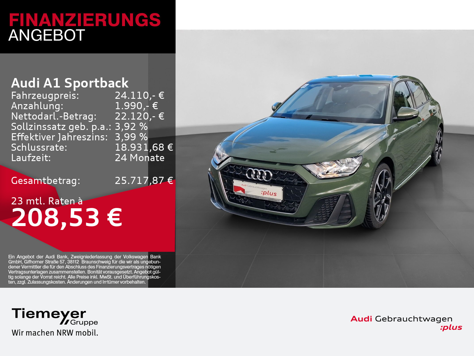 Audi A1 Sportback 25 Audi A1 Sportback 25