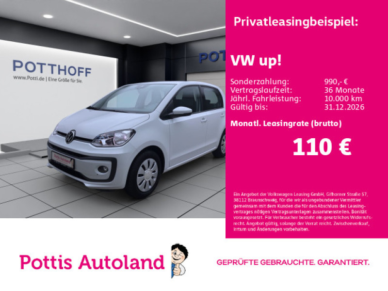 Bild 0: Volkswagen up! 1.0 MPI MOVE UP! SITZHZG KLIMA DAB+